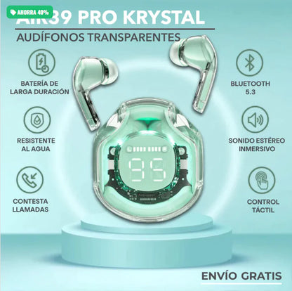 AUDIFONOS KRYSTAL || EXPERIENCIA PREMIUM 🔥 + CAJA DE REGALO 🎁