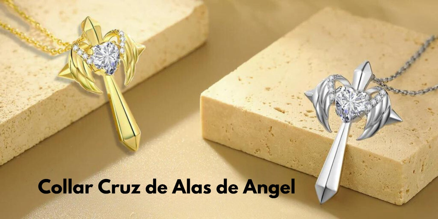 COLLAR CRUZ DE ALAS DE ANGEL®