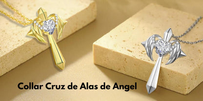 COLLAR CRUZ DE ALAS DE ANGEL®